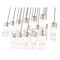 Z-Lite Alton Linear Chandelier, 17-Light, 18 In.W x 42 In.L x 14.25 In.H, Brushed Nickel/Clear+Frosted 824P-17L-BN - alternate 2